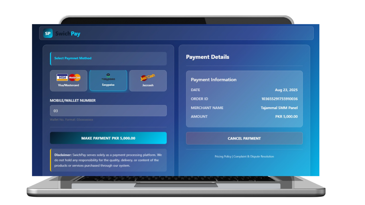 ZurvaPay Dashboard
